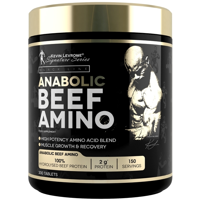 Levrone Black Kevin Levrone ANABOLIC BEEF AMINO 300 tablets | Premium Hydrolyzed Amino for Muscle Growth & Recovery | Optimal Absorption, Concentrated Amino Acids | Ideal for Athletes & Bodybuilders | 4571-QUEJW | 4571-QUEJW