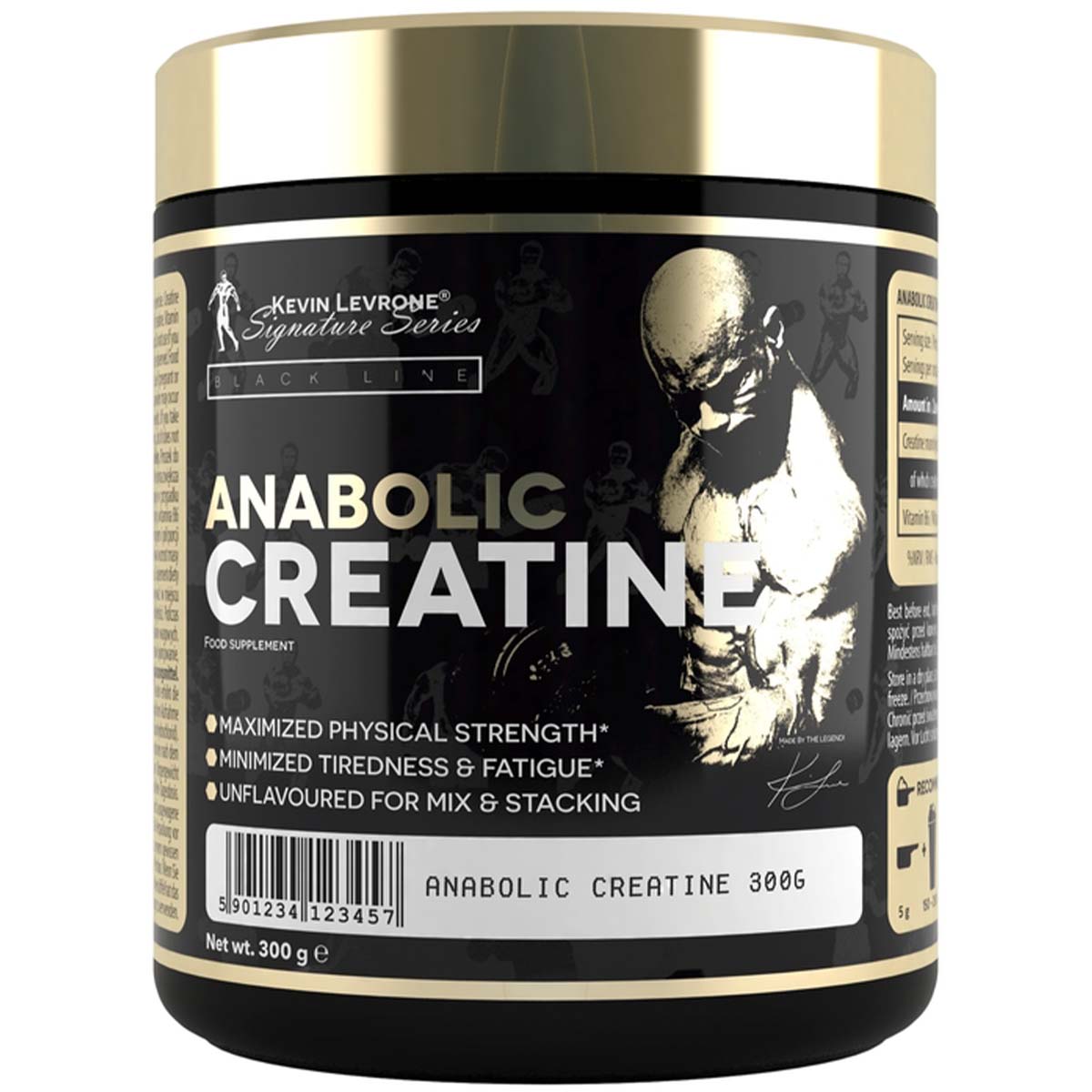 Levrone Black Kevin Levrone Anabolic Creatine, Unflavored, 300 G, Maximized Physical Strength | 8295-EIZHT | 8295-EIZHT