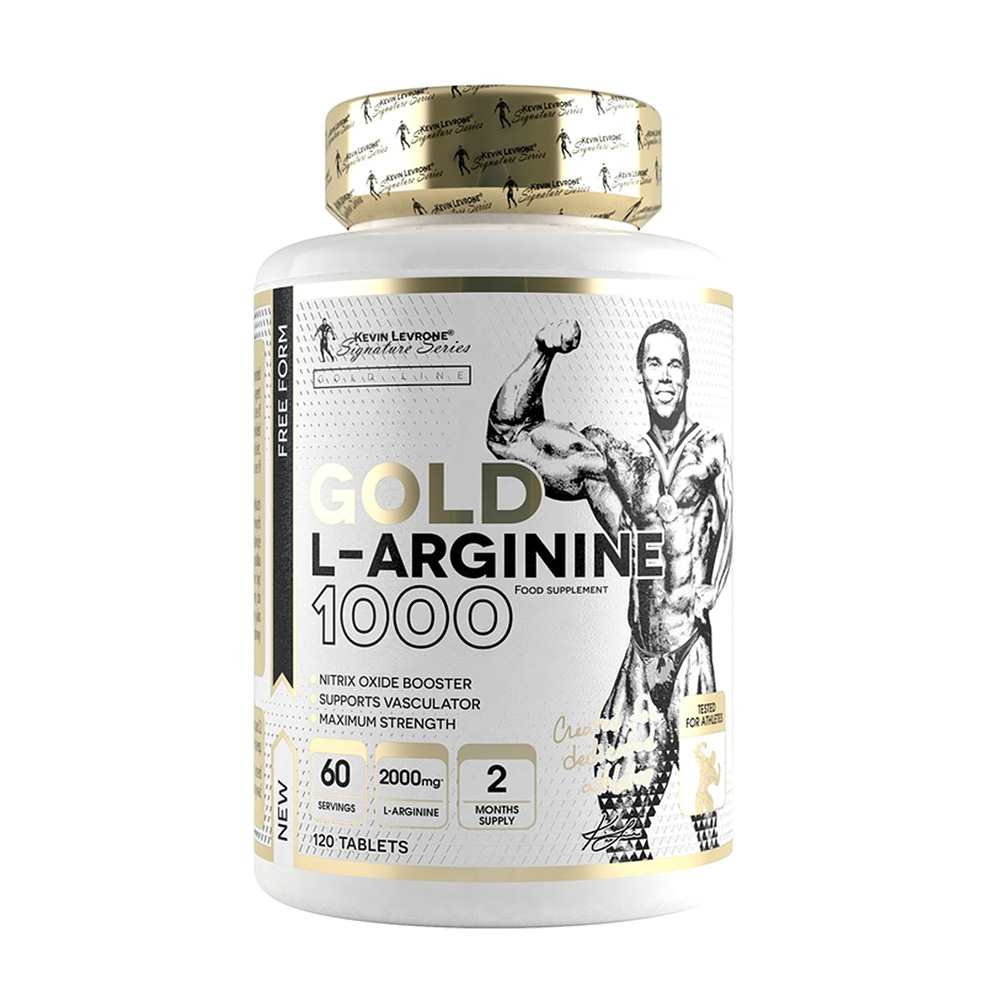 Levrone Gold Kevin Levrone L Arginine, 120 Tablets, Provides as Much as 4000 Mg of Pure L-arginine | 0349-EPKGR | 0349-EPKGR