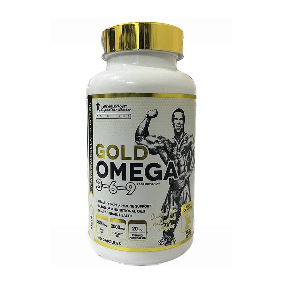 Levrone Gold Kevin Levrone Gold Omega 3 6 9, 100 Capsules, Support Brain Health, Support Heart Health | 2391-NTUKO | 2391-NTUKO