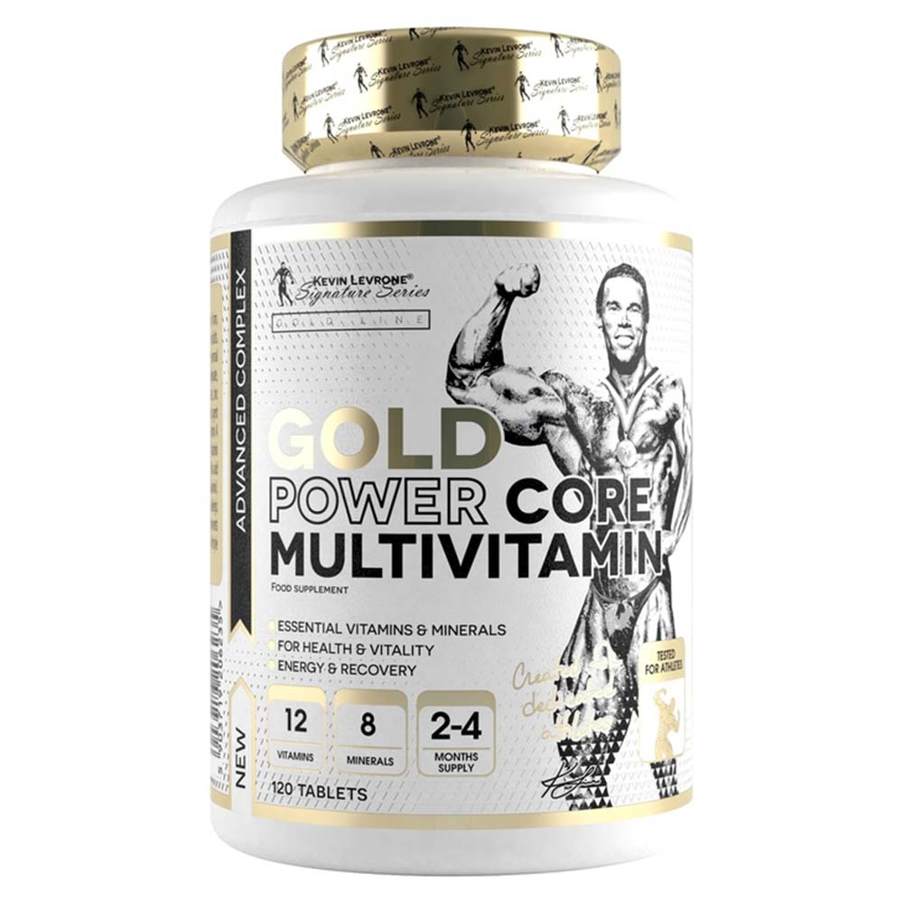 Levrone Gold Kevin Levrone Gold Power Core Multivitamin, 120 Tablets, Contains Vitamins and Minerals, Recommended for Physically Active Adults. | 2461-ABGWP | 2461-ABGWP