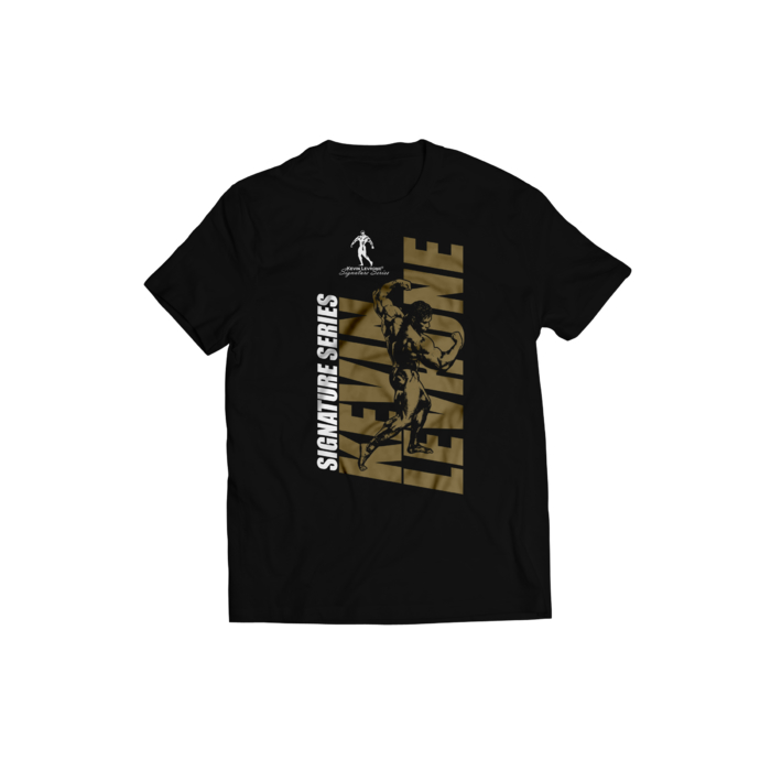 Levrone Merch Kevin Levrone T-shirt Black/Gold logo 170 g 5903719254830 | 1932-FDWZN | 1932-FDWZN