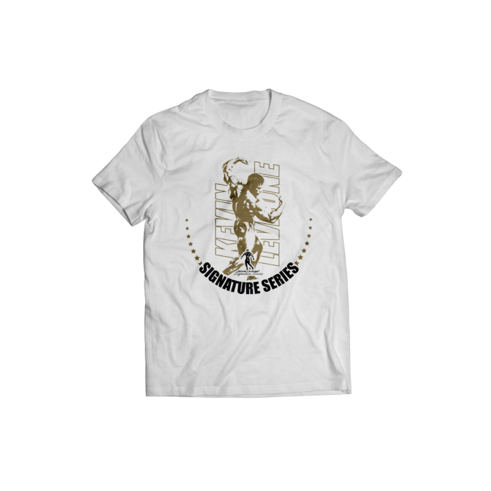 Levrone Merch Kevin Levrone T-shirt White/Gold logo 170 g 5903719254885 | 1896-ZGECX | 1896-ZGECX