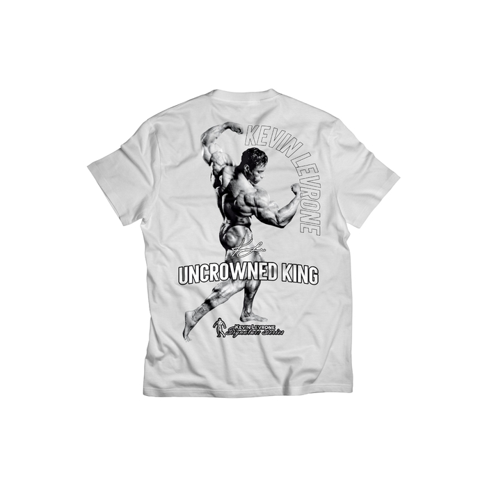 Levrone Merch Kevin Levrone T-Shirt UNCROWNED KING 240g White 5903719263900 | 1563-NMROY | 1563-NMROY