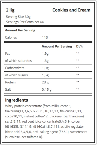 Levrone Silver Kevin Levrone Whey Supreme, Vanilla, 2 Kg, Support Strength, Support Recovery | 0163-IWPSU | 0163-IWPSU